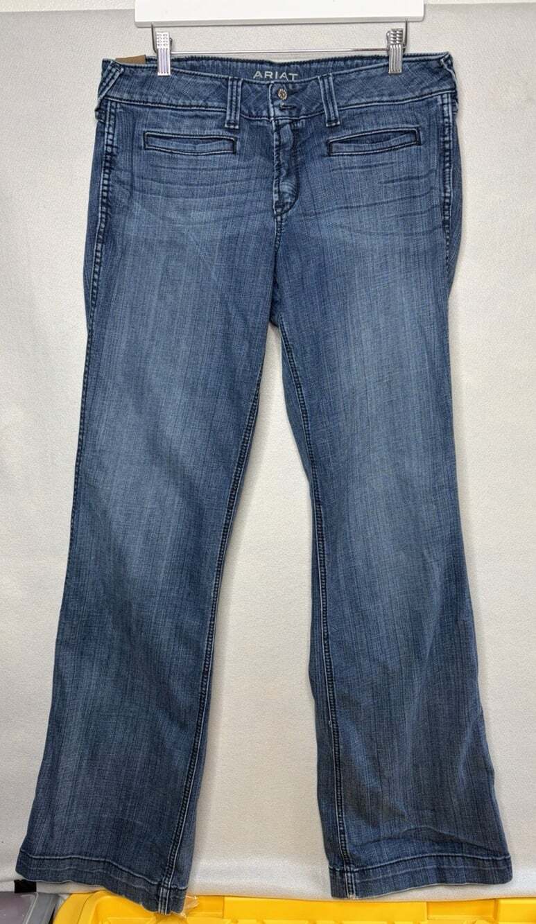 Ariat Jeans Womens 33XL Blue Trouser Bootcut Flare Western Wear 33x35